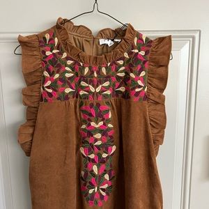 THML (NWT) corduroy floral dress